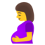 Pregnant Woman Emoji (Google)