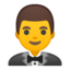 Man In Tuxedo Emoji (Google)