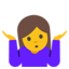Person Shrugging Emoji (Google)