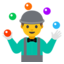 Person Juggling Emoji (Google)