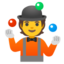 Person Juggling Emoji (Google)