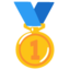 medaille 1e plaats Emoji (Google)