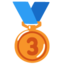 medaille 3e plaats Emoji (Google)