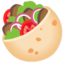 stuffed flatbread Emoji (Google)