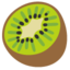 buah kiwi Emoji (Google)