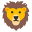 muka singa Emoji (Google)