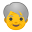 Older Adult Emoji (Google)