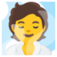 Person In Steamy Room Emoji (Google)