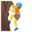 Person Climbing Emoji (Google)