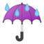 Umbrella With Rain Drops Emoji (Google)