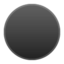 hình tròn màu đen Emoji (Google)