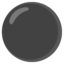 Black Circle Emoji (Google)