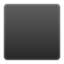 Black Large Square Emoji (Google)
