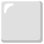 White Large Square Emoji (Google)