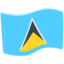 bandiera: Saint Lucia Emoji (Messenger)