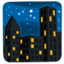 Night With Stars Emoji (Messenger)