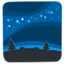 céu estrelado Emoji (Messenger)