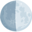 maan in eerste kwartier Emoji (Messenger)