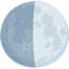 primo quarto di luna Emoji (Messenger)