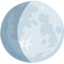 Waxing Gibbous Moon Emoji (Messenger)