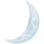 Crescent Moon Emoji (Messenger)