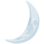 spicchio di luna Emoji (Messenger)