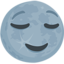 New Moon Face Emoji (Messenger)