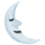 Last Quarter Moon Face Emoji (Messenger)