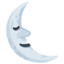 faccina ultimo quarto di luna Emoji (Messenger)