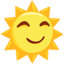 Sun With Face Emoji (Messenger)