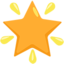 estrela brilhante Emoji (Messenger)