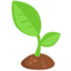 planta jovem Emoji (Messenger)