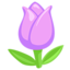 tulipán Emoji (Messenger)