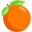 Tangerine Emoji (Messenger)