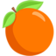 mandarină Emoji (Messenger)