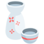 Sake-Flasche und -tasse Emoji (Messenger)