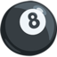 Pool 8 Ball Emoji (Messenger)