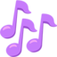 Musical Notes Emoji (Messenger)