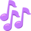 nota-nota muzik Emoji (Messenger)