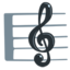 Musical Score Emoji (Messenger)