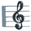 partitura musical Emoji (Messenger)