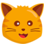 față de pisică Emoji (Messenger)