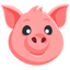 Schweinegesicht Emoji (Messenger)