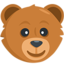 głowa niedźwiedzia Emoji (Messenger)