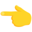 vänsterpekande finger Emoji (Messenger)