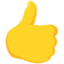 felfelé mutató hüvelykujj Emoji (Messenger)