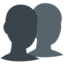 Busts In Silhouette Emoji (Messenger)