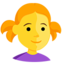 lány Emoji (Messenger)