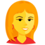 vrouw Emoji (Messenger)