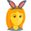 Personen mit Hasenohren Emoji (Messenger)